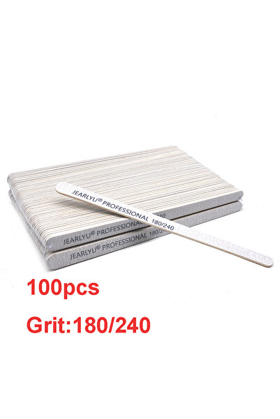 Choice 100 قطعة من مبردات الأظافر الخشبية السميكة القوية بحبيبات 180-240، 10/...