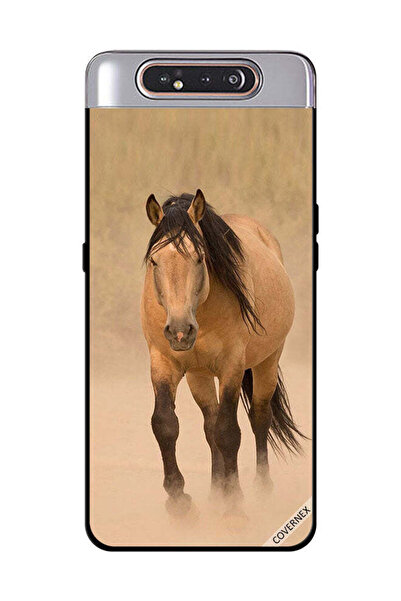 Covernex غطاء حماية لهاتف سامسونج جالاكسي A80 - سباق الخيل البني