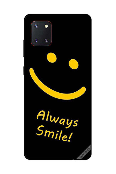 Covernex غطاء حماية لهاتف سامسونج جالكسي نوت 10 لايت - ابتسامة دائمة - أصفر