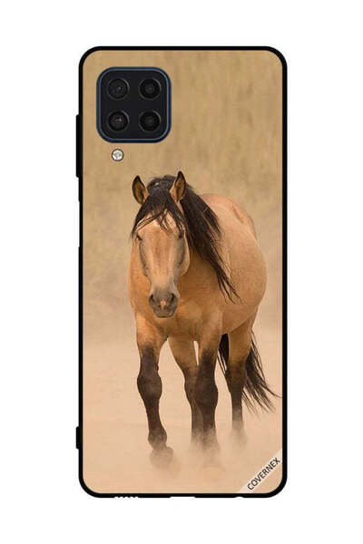 Covernex غطاء حماية لهاتف سامسونج جالاكسي M22 4G - سباق الخيل البني