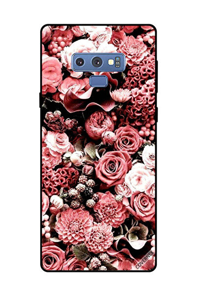 Covernex غطاء حماية لهاتف سامسونج جالكسي نوت 9 - لون الخوخ والورود 2