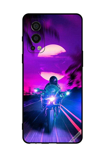 Covernex غطاء حماية لهاتف OnePlus Nord 2 5G Biker Leaving Moon Behind