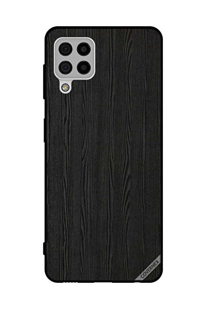Covernex غطاء حماية لهاتف سامسونج جالاكسي A22 4G بنمط خشبي أسود