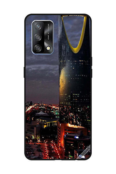 Covernex غطاء حماية لهاتف OPPO A74/F19 4G منظر برج الفيصلية في المساء