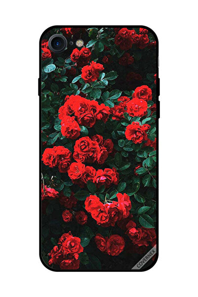 Covernex غطاء حماية لهاتف iPhone SE 2020 - حديقة الورود الحمراء