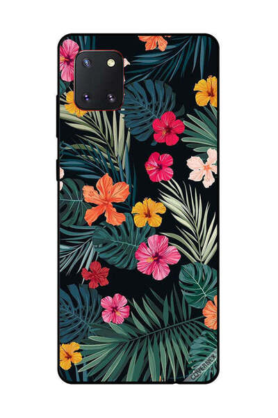 Covernex غطاء حماية لهاتف سامسونج جالكسي نوت 10 لايت - زهور متعددة الألوان ور...