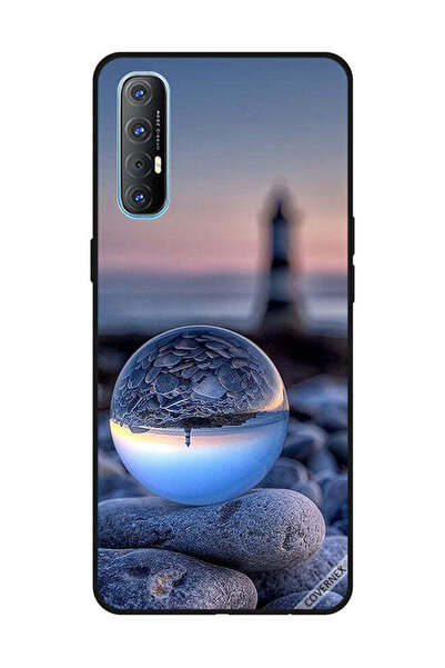 Covernex غطاء حماية لهاتف OPPO Reno 3 Pro، تصوير رائع للطبيعة في زجاج دائري