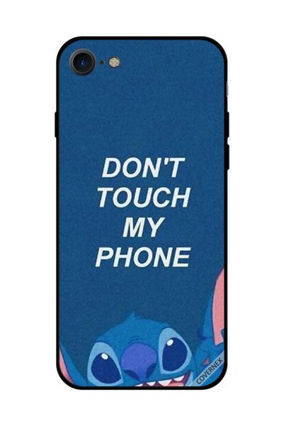 Covernex Protective Case Cover For iPhone SE 2020 Don't Touch My Phone Blue