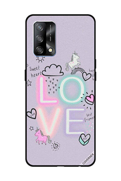 Covernex Protective Case Cover For OPPO A74/F19 4G Sweet Heart Love Unicorn