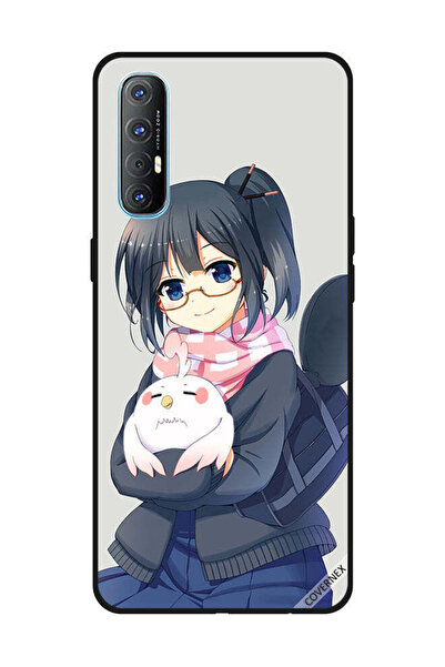 Covernex غطاء حماية لهاتف OPPO Reno 3 Pro فتاة تحمل حيوانًا أليفًا