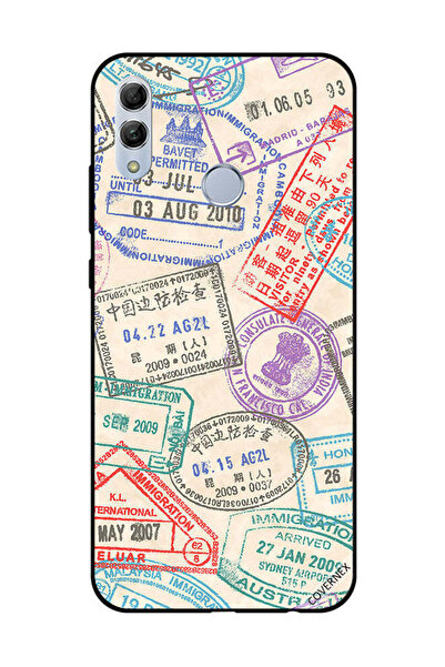 Covernex غطاء حماية لهاتف Honor 10 Lite مطبوع عليه طوابع السفر