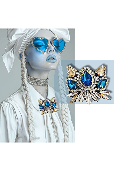 pegu baby collection VAOOV ÖZEL SERİSİ Lotus Çiceği Kristal Taşlı El Yapımı T...