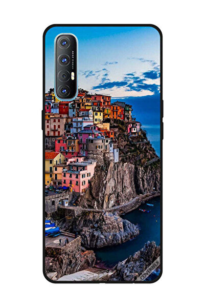 Covernex غطاء حماية لهاتف OPPO Reno 3 Pro منازل ملونة على البحر