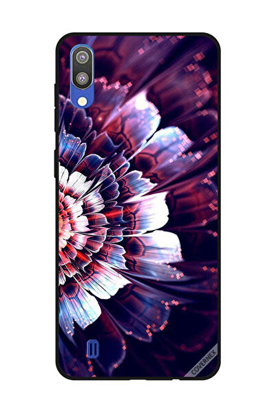 Covernex غطاء حماية لهاتف سامسونج جالاكسي M10 مع زهرة كبيرة منعكسة على الجانب...