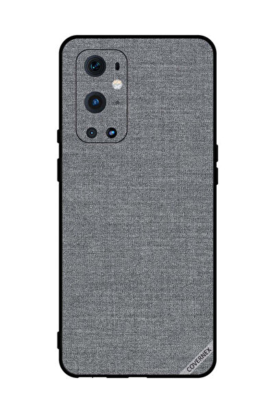 Covernex غطاء حماية لهاتف OnePlus 9 Pro بنمط قماش رمادي