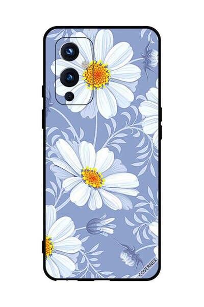 Covernex غطاء حماية لهاتف OnePlus 9 - زهور بيضاء مزهرة