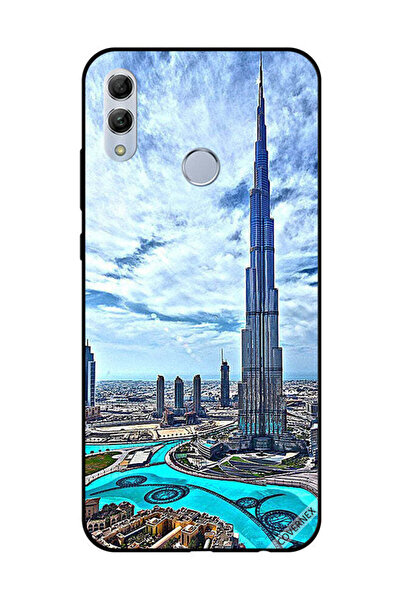 Covernex غطاء حماية لهاتف Honor 10 Lite - برج خليفة - غيوم مؤثرة