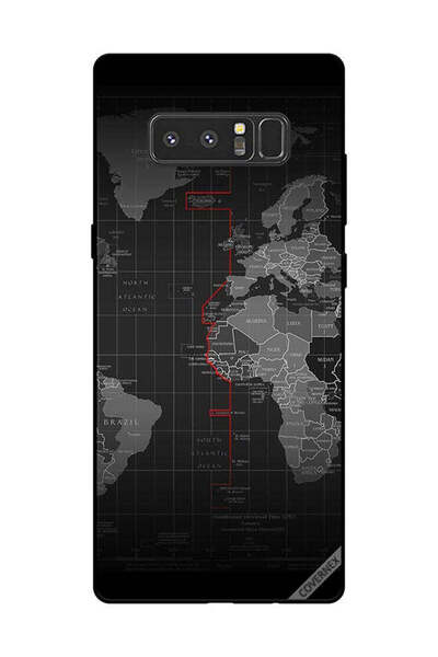 Covernex غطاء حماية لهاتف سامسونج جالاكسي نوت 8 بطبعة حدود المحيط