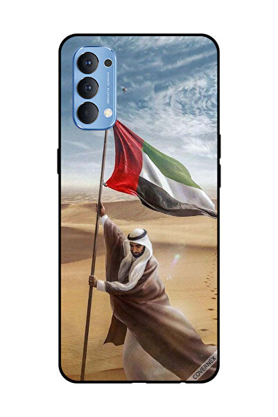 Covernex غطاء حماية لهاتف أوبو رينو 4 4G، علم الإمارات العربية المتحدة مزروع ...