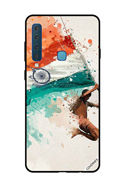 Covernex غطاء حماية لهاتف سامسونج جالاكسي A9 2018 يحمل علم الهند أثناء الطيران
