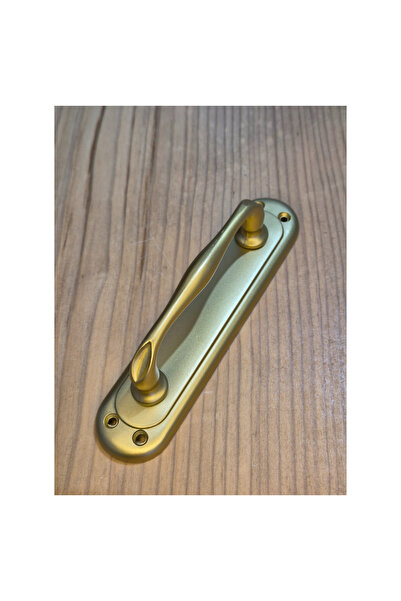 HOBİDABİ 2 Adet Mat Altın Kumru Sürgü Kapı Kol Kıvrık Çekme Kol