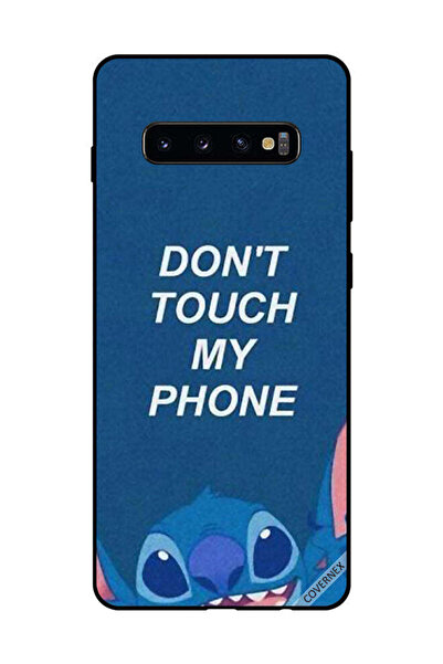 Covernex غطاء حماية لهاتف سامسونج جالاكسي S10 بلس - لا تلمس هاتفي - أزرق