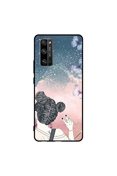 Covernex غطاء حماية لهاتف Honor 30 Pro فتاة تصنع علامة النصر