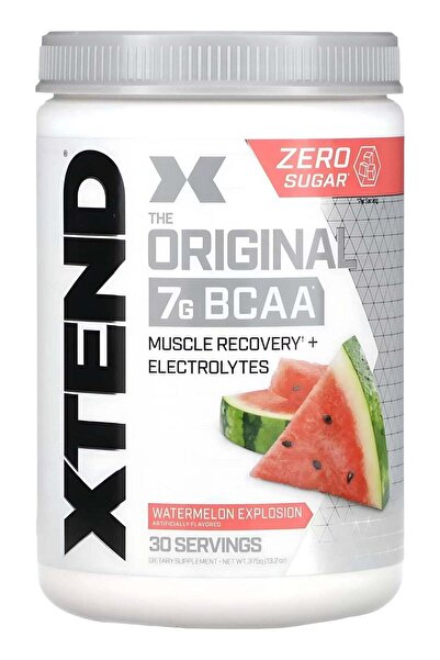 xtend مسحوق BCAA - نكهة البطيخ المتفجرة | ٣٠ حصة | ٧ غرامات من الأحماض الأمين...