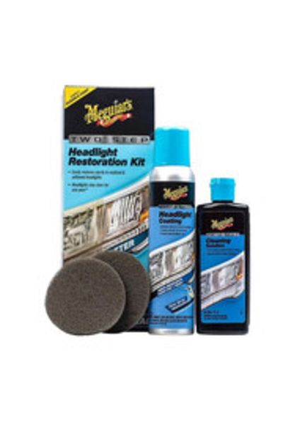 Meguiars Meguiar's Headlight Polish Kit, without polish machine, Two Step Headlight Restoration Kit EU
