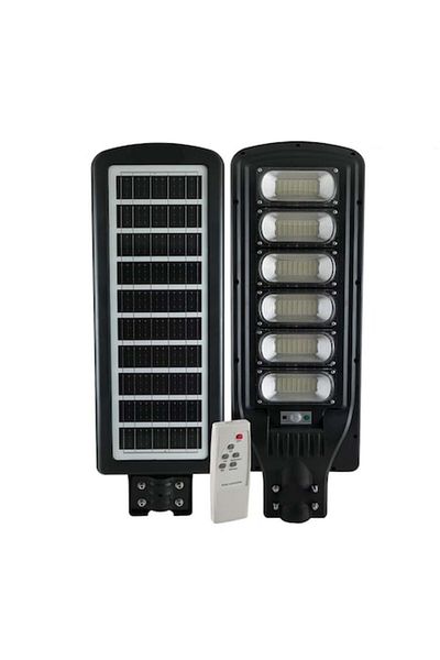 dalimag Lamp LED pentru Strada, Solara cu Senzor Miscare cu 300W, Telecomanda, Suport Prindere, Negru, Dalim