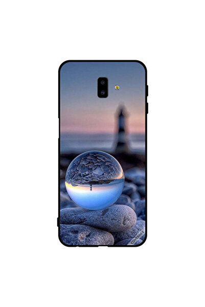 Covernex غطاء حماية لهاتف سامسونج جالاكسي J6+، صورة رائعة للطبيعة في زجاج دائري