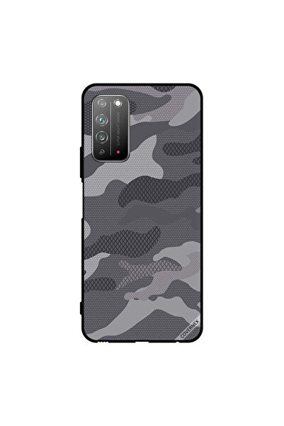 Covernex غطاء حماية لهاتف Honor X10 5G بنمط تمويه رمادي