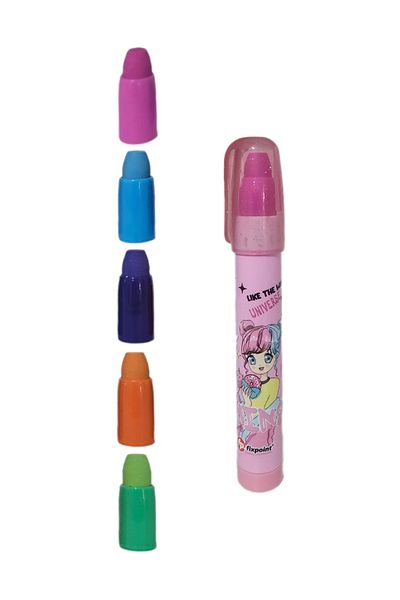 FixPoint Cute Egg-Laying Rocket Eraser Pink Anime Girl (1 Piece)