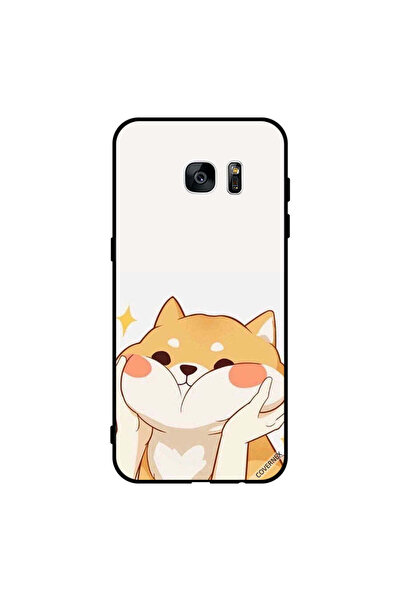 Covernex غطاء حماية لهاتف سامسونج جالاكسي إس 7 إيدج، قطة محبة أثناء حملها بعي...