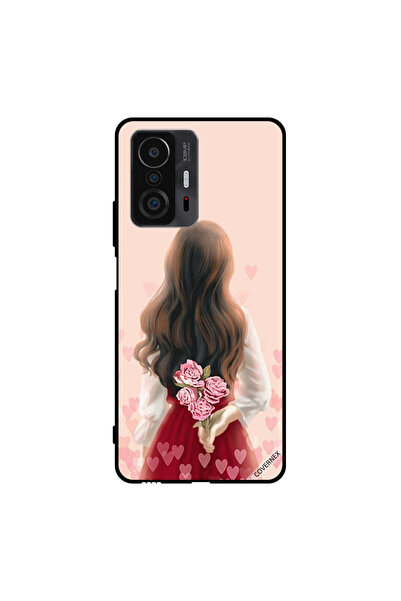 Covernex غطاء حماية لهاتف شاومي 11T Pro فتاة تخفي الزهور