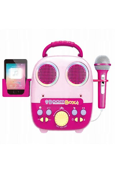 rexa Large Karaoke Kit with Microphone, Light Effects & Pre‑loaded Songs