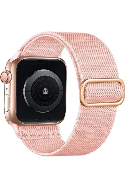 Alstrap Apple watch 4-5-6-7-8-9-10 Se Ultra Uyumlu 44-45-46-49mm Kumaş Elasti...