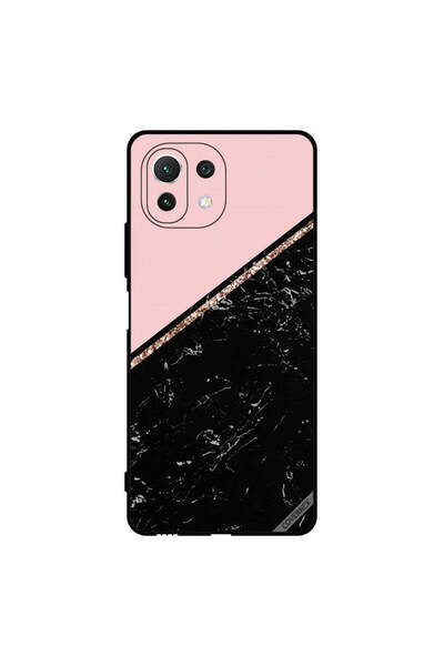 Covernex Protective Case Cover For Xiaomi Mi 11 Lite Black Marble & Golden Strip