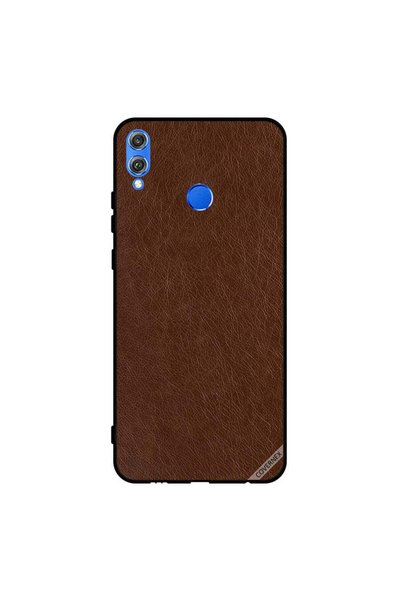 Covernex غطاء حماية لهاتف Honor 8X بنمط جلدي بني داكن