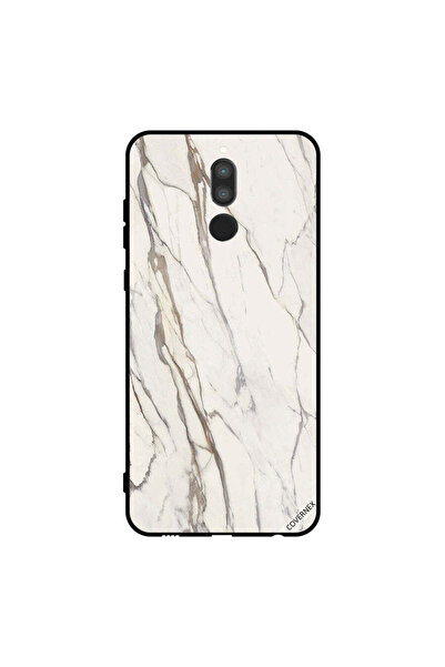 Covernex غطاء حماية لهاتف هواوي ميت 10 لايت بنمط رخامي أبيض متشقق