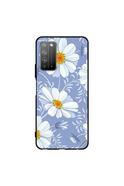 Covernex غطاء حماية لهاتف Honor X10 5G بطبعة زهور بيضاء مزهرة
