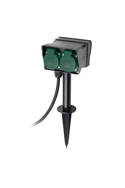 Somogyi Outdoor Extension Cord with Stake NVL 4-5/BK/1.5