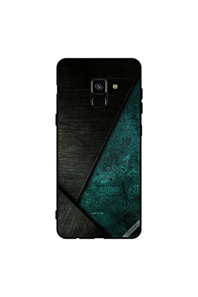 Covernex غطاء حماية لهاتف سامسونج جالاكسي A8+ (2018) بنمط أسود وأخضر غامق