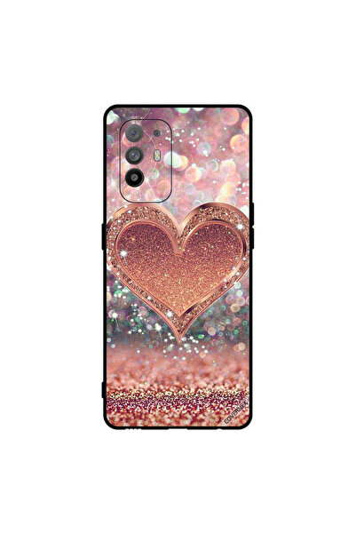 Covernex غطاء حماية لهاتف Oppo A95 - قلب ذهبي لامع