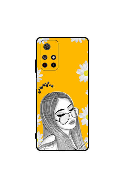 Covernex غطاء حماية لهاتف Poco M4 Pro - فتاة تحب خيالات النظارات