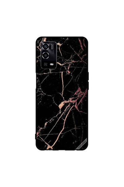 Covernex Protective Case Cover For Oppo A55/56 Racked Black Marble Pattern