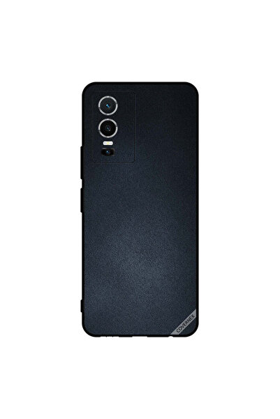Covernex غطاء حماية لهاتف فيفو Y76 5G بنقشة جينز سوداء