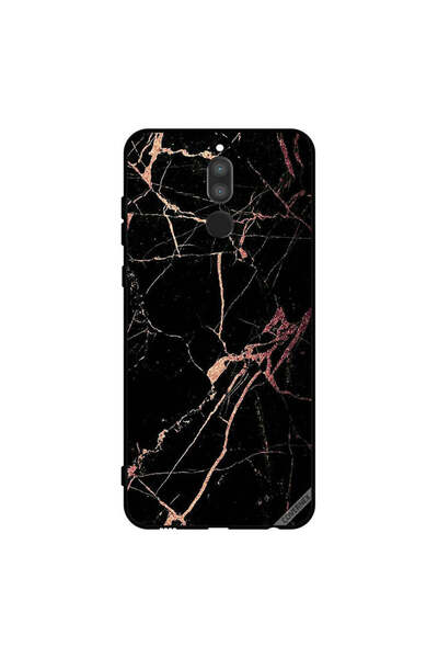 Covernex غطاء حماية لهاتف هواوي ميت 10 لايت بنمط رخامي أسود