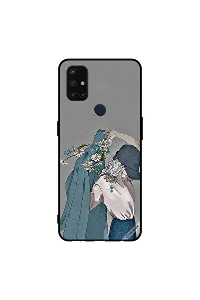 Covernex غطاء حماية لهاتف Oneplus Nord N10 5G، فتاة ترتدي معطفًا مزهرًا