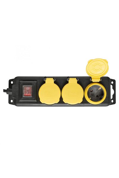 Somogyi Outdoor Extension Cord, 3 Sockets, 5 m NVO 03K-5/BK/1,5